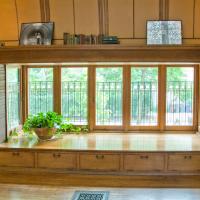 Frank Lloyd Wright Home and Studio - Interior: Playroom windows