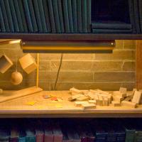 Frank Lloyd Wright Home and Studio - Interior: Playroom, shelf with children's blocks