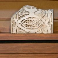 Frank Lloyd Wright Home and Studio - Interior: Sculptural detail on mantle