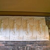 Frank Lloyd Wright Home and Studio - Interior: Relief over draughting room fireplace