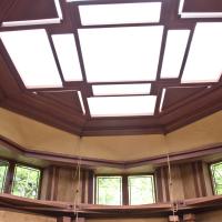 Frank Lloyd Wright Home and Studio - Interior: Library ceiling
