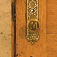 Monadnock Building - Interior: Detail of doorknob in lobby