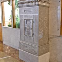 Monadnock Building - Interior: Detail of lobby mailbox