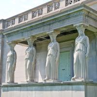 Museum of Science and Industry - Exterior: Caryatids