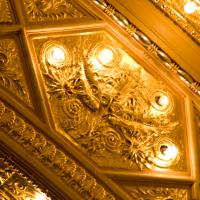 Auditorium Building - Theatre: Ornamental cast plaster relief on ceiling arch
