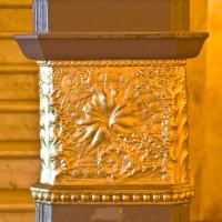 Auditorium Building - Theatre: Detail of newel post in lower foyer