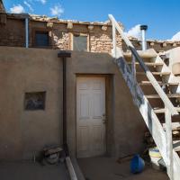 Acoma Pueblo  - Exterior: Kiva with Modern Staircase 
