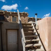 Acoma Pueblo  - Exterior: Kiva with Modern Staircase  