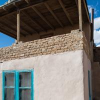 Acoma Pueblo  - Exterior: House with Covered Balcony  