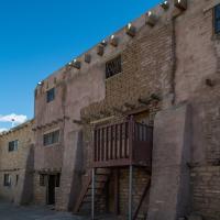 Acoma Pueblo  - Exterior: Rear of Adobe Brick Houses 