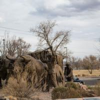 Albuquerque Museum  - Exterior: La Jornada Monument 