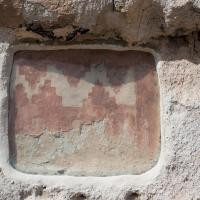 Bandelier National Monument  - Detail: Wall Design on Long House 