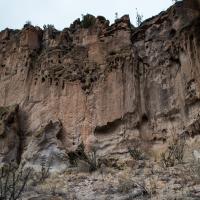 Bandelier National Monument  - Exterior: Cliff Walls of Long House 