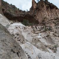 Bandelier National Monument  - Exterior: Cliff Walls and Pathway Along Long House 