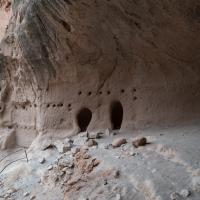 Bandelier National Monument  - Exterior: Cave Dwellings and Cliff Wall by Alcove House 