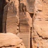 Canyon de Chelly National Monument  - Petroglyphs Adjacent to Antelope Hunt Petroglyphs 