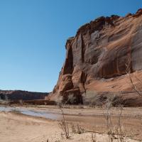 Canyon de Chelly National Monument  - Cliff Wall Near Junction Overlook 