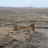 Chaco Canyon  - Una Vida: View Overlooking Ruins 