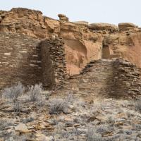 Chaco Canyon  - Hungo Pavi: Wall Fragments of East Wing 