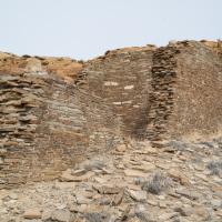 Chaco Canyon  - Hungo Pavi: Wall Fragments of East Wing 
