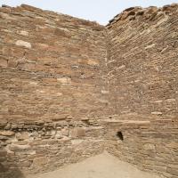 Chaco Canyon  - Hungo Pavi: Interior Walls of East Wing 