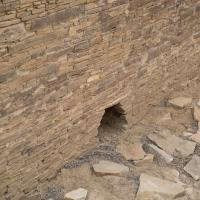 Chaco Canyon  - Hungo Pavi: Detail of Wall in East Wing 