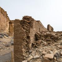Chaco Canyon  - Hungo Pavi: Wall Fragments of North Wing 
