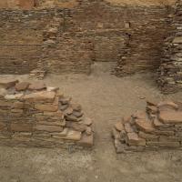 Chaco Canyon  - Chetro Ketl: Wall Fragments in Central Portion of Great  House 