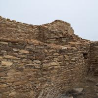 Chaco Canyon  - Chetro Ketl: Core and Veneer Walls in Central Portion of Great  House 