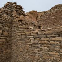 Chaco Canyon  - Chetro Ketl: Core and Veneer Walls in Central Portion of Great  House 