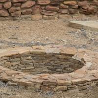 Chaco Canyon  - Chetro Ketl: Seating Pit in Great Kiva 