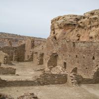 Chaco Canyon  - Chetro Ketl: Northernmost Walls in Central Wing of Great House 