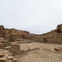 Chaco Canyon  - Chetro Ketl: Above-Ground Kiva and Interior Walls in Central Wing 