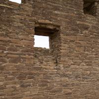 Chaco Canyon  - Chetro Ketl: Brick Wall with Windows 