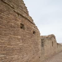 Chaco Canyon  - Chetro Ketl: Exterior, Northernmost wall of Complex 