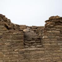 Chaco Canyon  - Chetro Ketl: Niche in Brick Wall 
