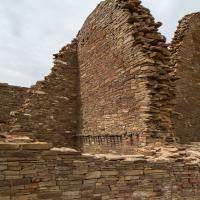 Chaco Canyon  - Pueblo Bonito: Wooden Supports in Core and Veneer Wall, East Side 