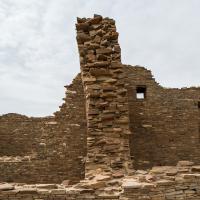 Chaco Canyon  - Pueblo Bonito: Inner Walls on East Side of Great House 