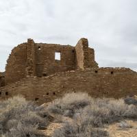 Chaco Canyon  - Pueblo Bonito: View of East Side  