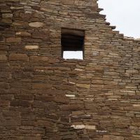 Chaco Canyon  - Pueblo Bonito: Window in Core and Veneer Wall on East Side 