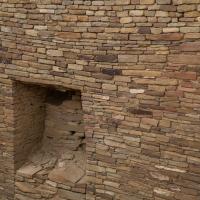 Chaco Canyon  - Pueblo Bonito: Niche in Core and Veneer Wall on East Side 