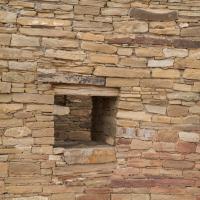 Chaco Canyon  - Pueblo Bonito: Window in Core and Veneer Wall, East Side 