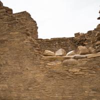 Chaco Canyon  - Pueblo Bonito: Wall on North Side 