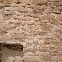 Chaco Canyon  - Pueblo Bonito: Example of Late Chacoan Masonry, North Side 