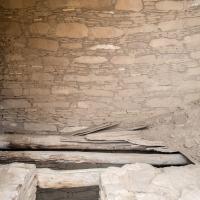 Chaco Canyon  - Pueblo Bonito: Wooden Platform in Inner Structures 