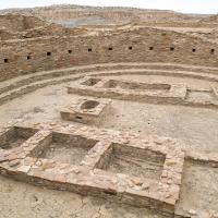 Chaco Canyon  - Pueblo Bonito: Large Central Kiva with Floor Vaults and Raised Firebox 