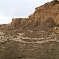 Chaco Canyon  - Pueblo Bonito: Kivas on East Side  
