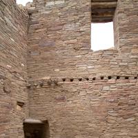 Chaco Canyon  - Pueblo Bonito: Remnants of Roofing Beams (Vigas and Latillas) 
