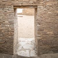 Chaco Canyon  - Pueblo Bonito: Ground Floor Door on East Side 