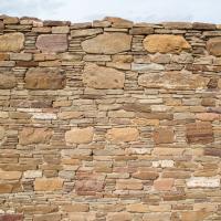 Chaco Canyon  - Casa Rinconada: Brick Wall of Great Kiva 